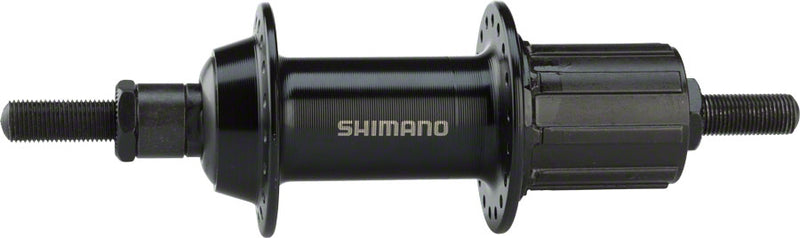Load image into Gallery viewer, Shimano FH-TX500 Rear Hub - Threaded x 135mm Rim Brake HG10 Black 36H
