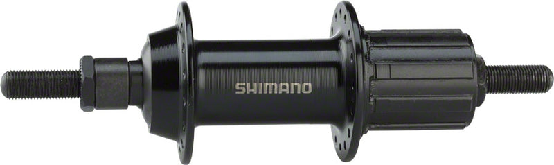 Load image into Gallery viewer, Shimano FH-TX500 Rear Hub - Threaded x 135mm Rim Brake HG10 Black 32H
