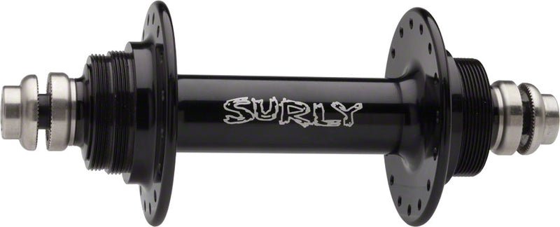 Load image into Gallery viewer, Surly Ultra New Rear Hub - Threaded x 120mm Rim Brake Fixed/Free Black 32H

