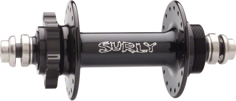 Load image into Gallery viewer, Surly Ultra New Rear Hub - Threaded x 135mm 6-Bolt Threaded Black 32H
