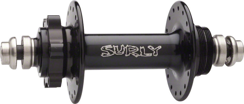 Load image into Gallery viewer, Surly Ultra New Rear Hub - Threaded x 135mm 6-Bolt Fixed Black 32H
