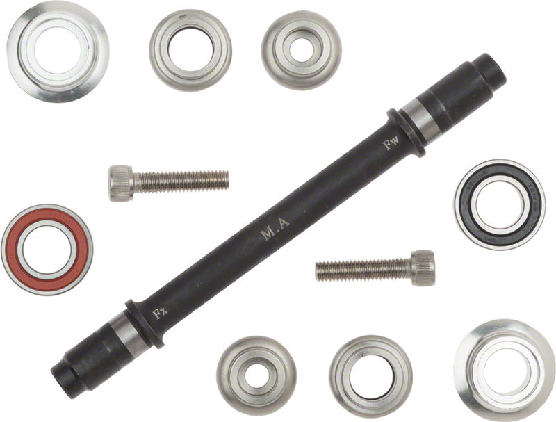 Load image into Gallery viewer, Surly Ultra New Hub Axle Kit for 130mm Rear Silver
