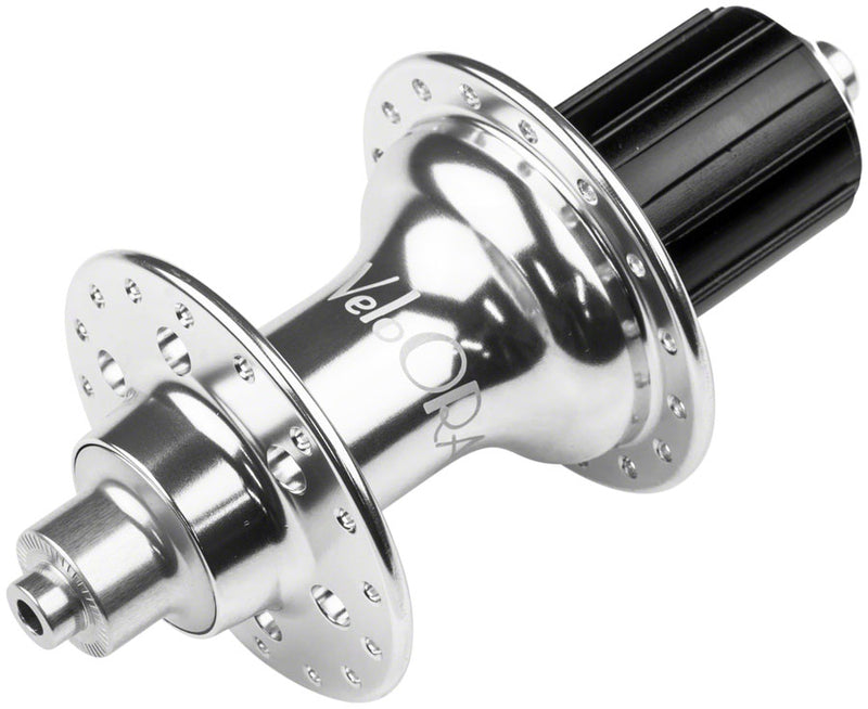 Load image into Gallery viewer, Velo Orange Rear Hub - QR x 130/135mm Rim Brake HG 11 Road Silver 32H
