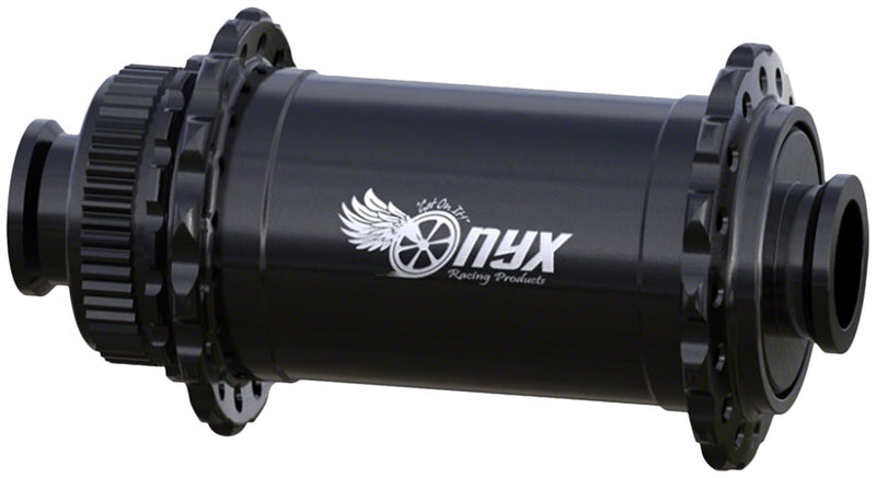 Load image into Gallery viewer, Onyx Vesper Front Hub - 12 x 100mm Center-Lock Black 28H
