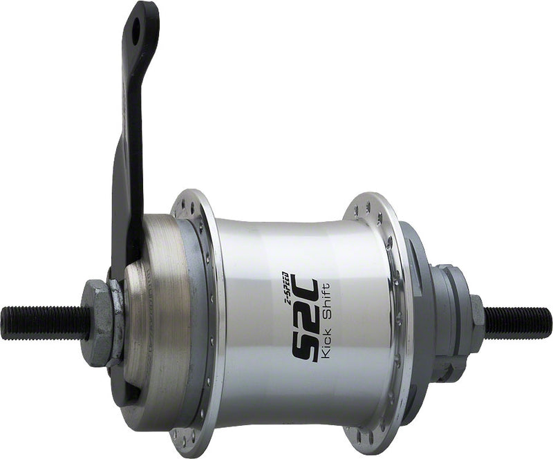 Load image into Gallery viewer, Sturmey-Archer S2C Kick-Shift Hub Kit 36h 116mm Silver with Coaster Brake
