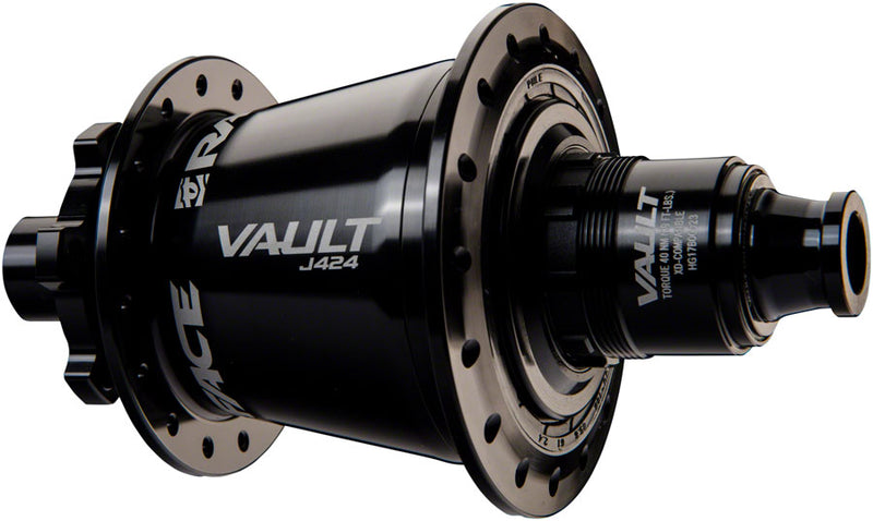 Load image into Gallery viewer, RaceFace Vault J-Bend 424 Rear Hub - 12 x 148mm 6-Bolt XD Black 32H
