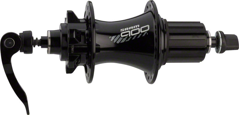 Load image into Gallery viewer, SRAM 900 Rear Hub - QR x 135mm/12 x 142mm 6-Bolt HG 11 Road Black 32H
