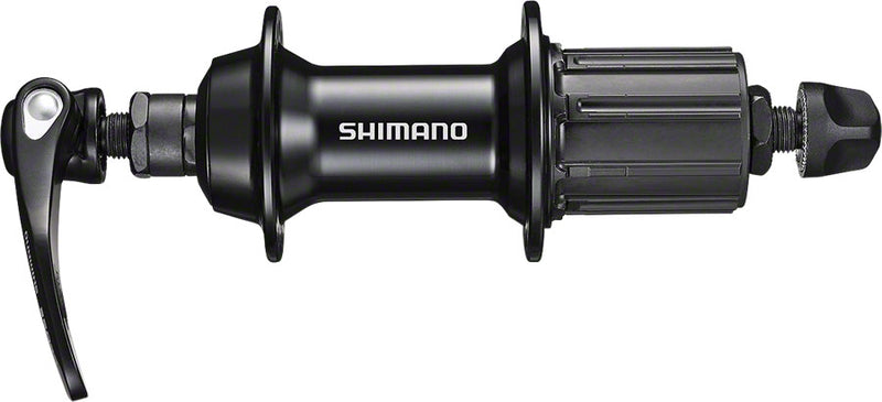 Load image into Gallery viewer, Shimano FH-RS400 Rear Hub - QR x 130mm Rim Brake HG 11 Road Black 36H
