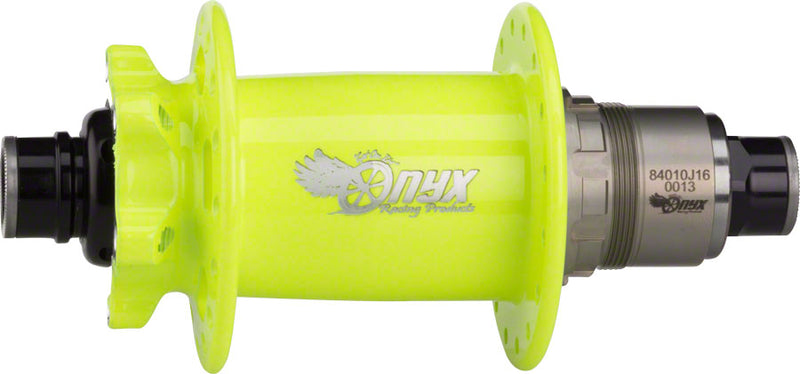 Load image into Gallery viewer, Onyx MTB Rear Hub - 12 x 148mm 6-Bolt XD Flourescent Yellow 32H

