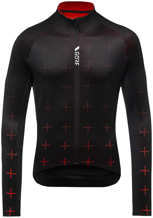 Load image into Gallery viewer, Gorewear C5 Thermo Jersey - Black/Fireball Men's Small
