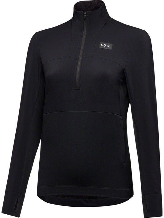 GORE Trail KPR Hybrid 1/2-Zip Jersey - Black Womens Small