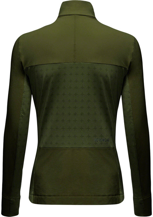 GORE Trail KPR Hybrid 1/2-Zip Jersey - Utility Green Womens Small