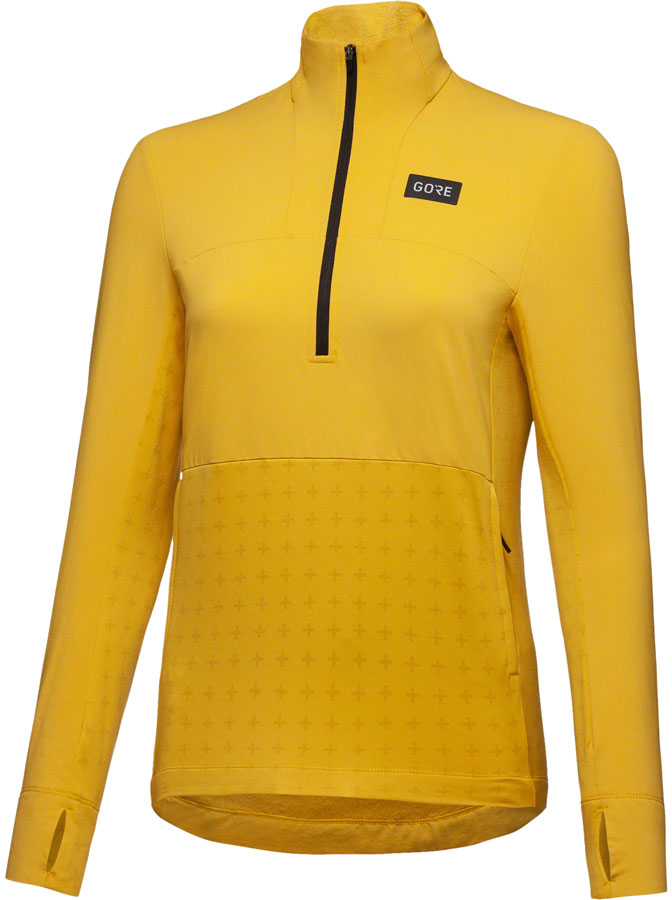 Load image into Gallery viewer, GORE Trail KPR Hybrid 1/2-Zip Jersey - Uniform Sand Womens Small
