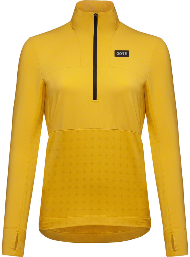 Load image into Gallery viewer, GORE Trail KPR Hybrid 1/2-Zip Jersey - Uniform Sand Womens Small
