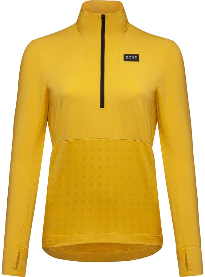Load image into Gallery viewer, GORE Trail KPR Hybrid 1/2-Zip Jersey - Uniform Sand Womens Large
