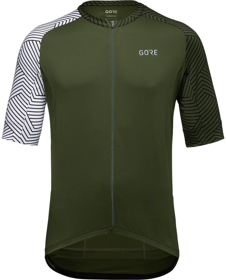Load image into Gallery viewer, Gorewear C5 Jersey - Utility Green/White Men's Small

