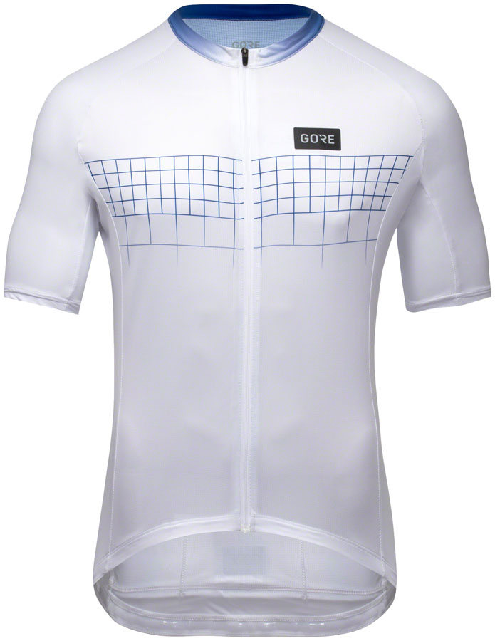 Load image into Gallery viewer, Gorewear Grid Fade Jersey 2.0 - White/Blue Women's X-Large
