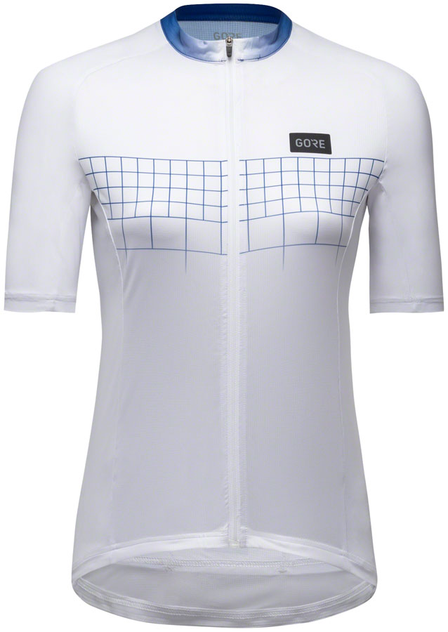 Load image into Gallery viewer, Gorewear Grid Fade Jersey 2.0 - White/Blue Women's Large
