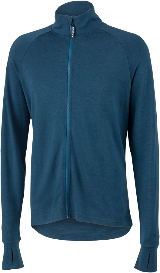 Load image into Gallery viewer, Surly Merino Wool Jersey - Navy Long Sleeve Men's Small
