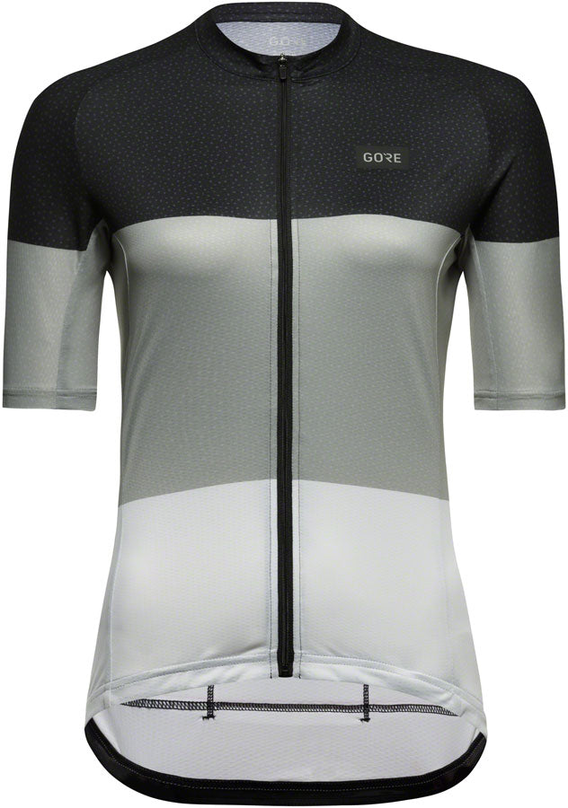Load image into Gallery viewer, Gorewear Spirit Stripes Jersey - Black/Lab Gray Women's Small 4/6
