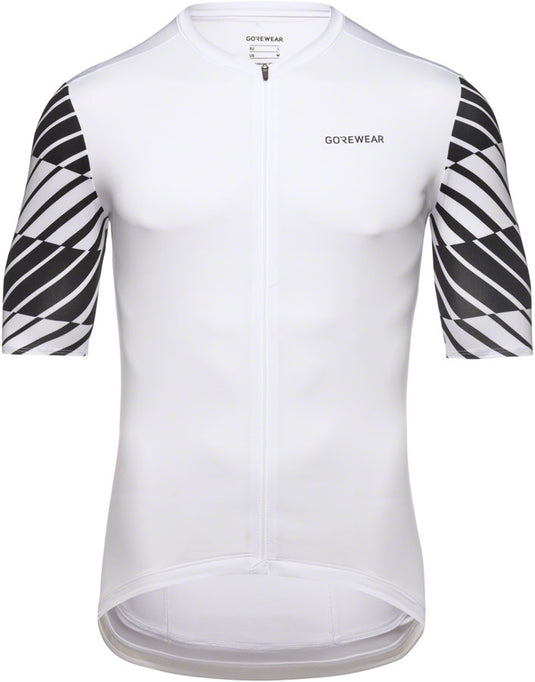 Gorewear Swiftride Optical Jersey - White/Black Men's Large