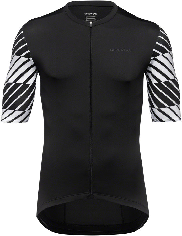 Load image into Gallery viewer, Gorewear Swiftride Optical Jersey - Black/White Men's Large

