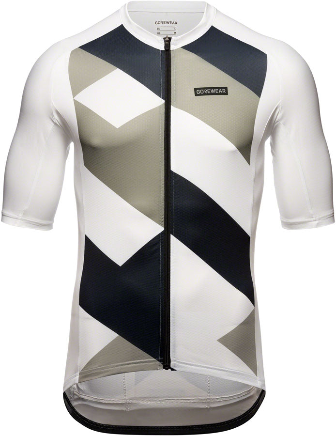 Load image into Gallery viewer, Gorewear Spirit Signal Jersey - White/Lab Gray Men's Large
