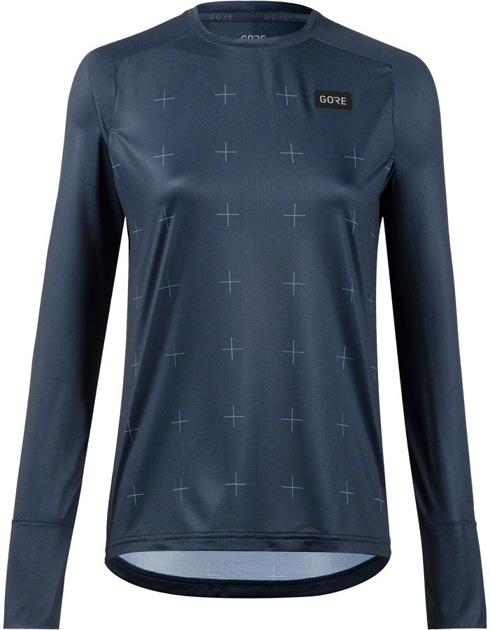 Load image into Gallery viewer, GORE Trail KPR Daily Jersey - Long Sleeve Orbit Blue Womens Large
