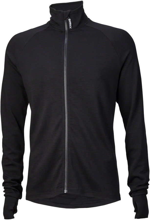 Load image into Gallery viewer, Surly Merino Wool Jersey - Black Long Sleeve Men's 2X-Large
