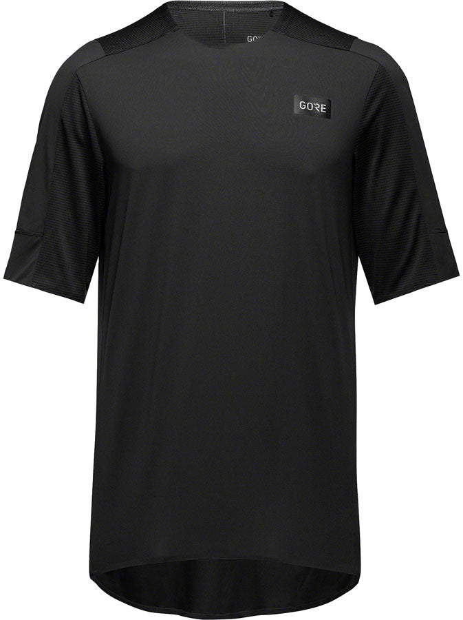 Load image into Gallery viewer, GORE Trail KPR Tech Jersey - Black Mens Small
