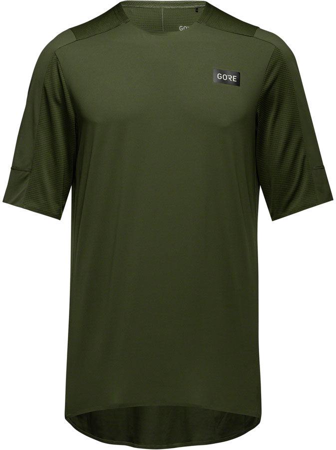 Load image into Gallery viewer, Gorewear Trail KPR Tech Jersey - Utility Green Men's Small
