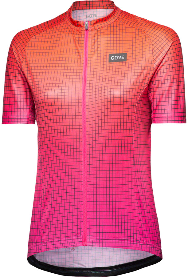 Load image into Gallery viewer, GORE Grid Fade Jersey - Process Pink/Fireball Womens Small
