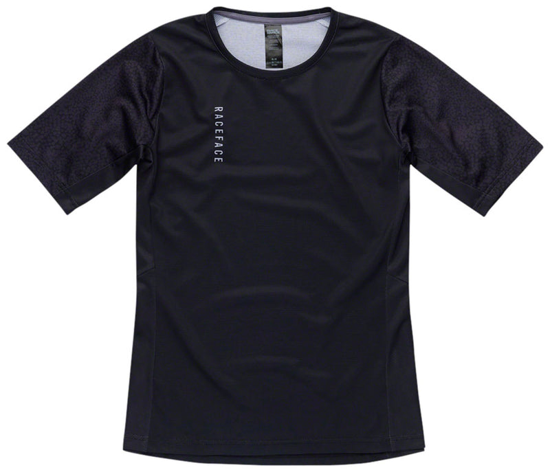 Load image into Gallery viewer, RaceFace Indy Jersey - Short Sleeve Women's Black Small
