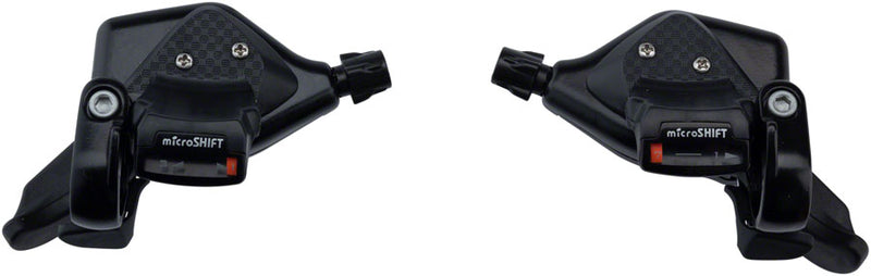Load image into Gallery viewer, microSHIFT TS71 Thumb Tap Shifter Set 7-Speed Triple Optical Gear Indicator Shimano Compatible
