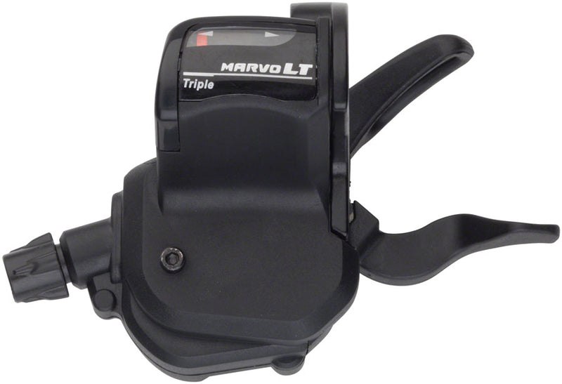Load image into Gallery viewer, microSHIFT MarvoLT Left Trigger Shifter Triple Steel Lever Optical Gear Indicator Shimano Compatible
