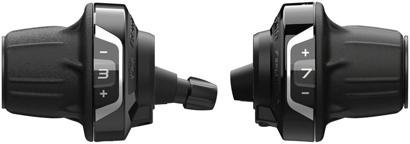 Load image into Gallery viewer, Shimano Tourney SL-RV400 Revoshift Twist Shifter Set - 3x7 Speed Optical Gear Display

