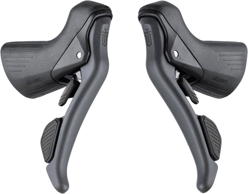 Load image into Gallery viewer, microSHIFT Sword Drop Bar Shifter/Brake Lever Set - 2x 10-Speed Sword Compatible Gray
