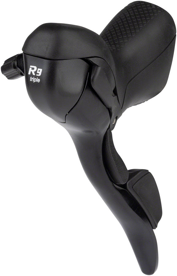Load image into Gallery viewer, microSHIFT R9 Left Drop Bar Shift Lever - Triple Shimano Compatible Black
