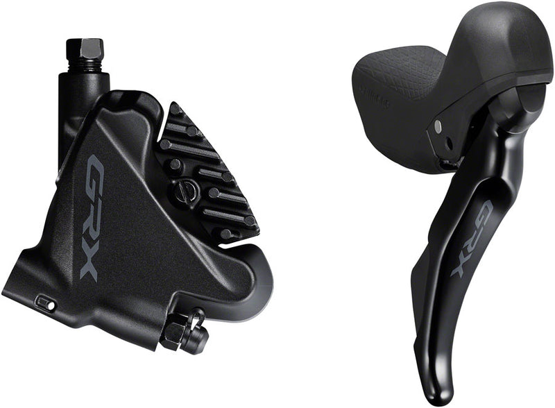 Load image into Gallery viewer, Shimano GRX ST-RX400/BR-RX400 Hydraulic Disc Brake Brake/Shift Lever - Right 10-Speed Flat Mount Finned Resin Pads BLK
