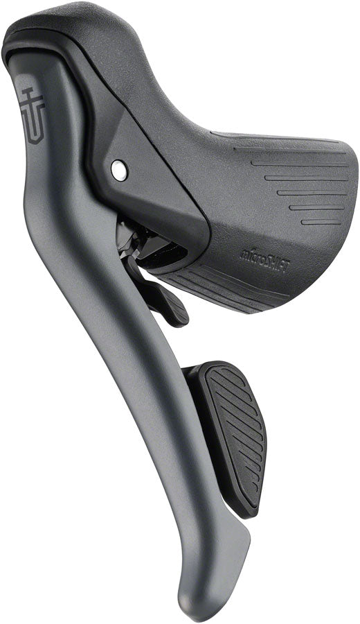Load image into Gallery viewer, microSHIFT Sword Left Drop Bar Shifter/Brake Lever - Double Sword Compatible Gray Version B
