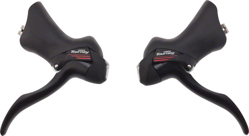 Load image into Gallery viewer, Shimano Tourney ST-A073 7-Speed Triple STI Lever Set

