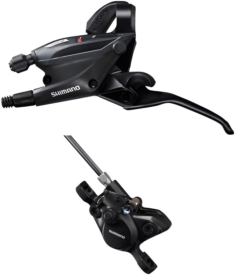 Load image into Gallery viewer, Shimano ST-EF505 EZ Fire Plus Shift/Brake Lever BR-MT200 Disc Brake Caliper - Left/Front 2x Shift 2-Piston BLK
