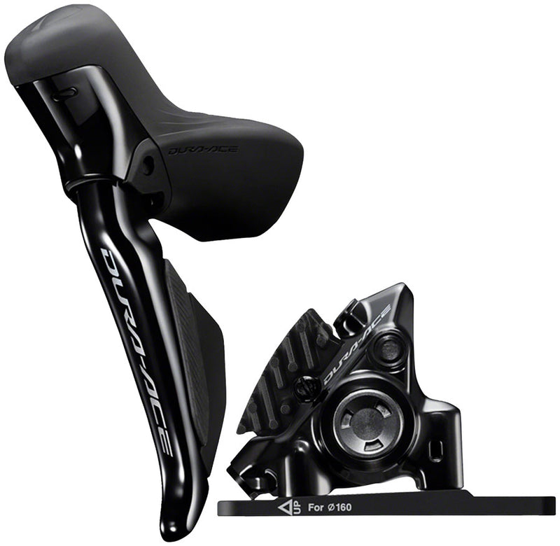 Load image into Gallery viewer, Shimano Dura-Ace ST-R9270F-L Di2 Shift/Brake Lever BR-R9270 Hydraulic Disc Brake Caliper - Left/Front 2x Flat Mount BLK
