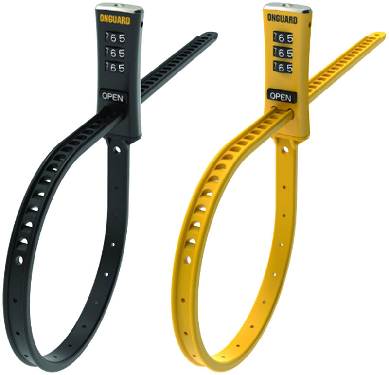 Load image into Gallery viewer, OnGuard ZipLock Combo Lock - Black/Yellow Pack of 2
