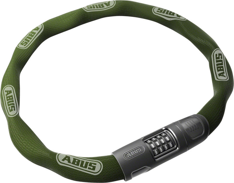 Load image into Gallery viewer, Abus 8808C Chain Lock - Combination 2.8' 8mm Square Green

