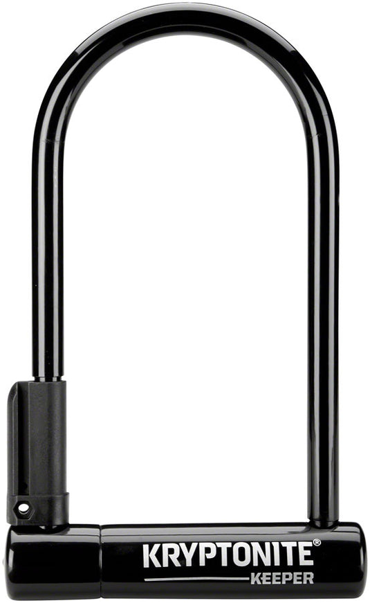 Kryptonite Keeper U-Lock - 4 x 8" Keyed Black Includes bracket