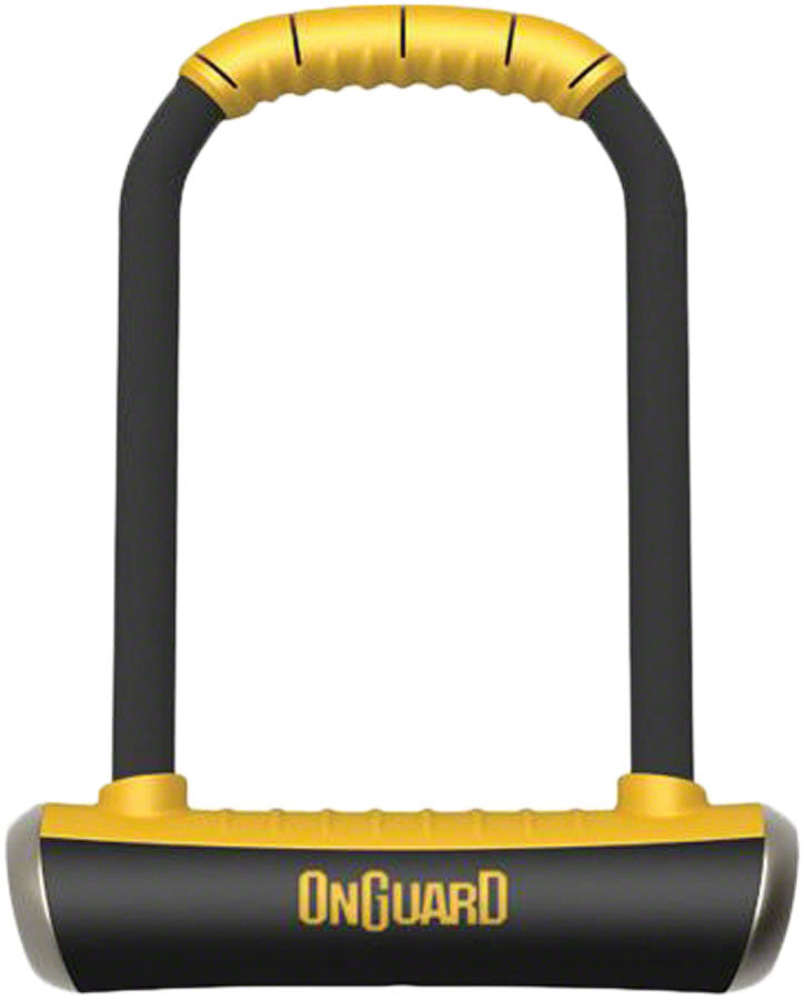 Load image into Gallery viewer, OnGuard PitBull Series U-Lock - 4.5 x 9" Keyed Black/Yellow Includes bracket
