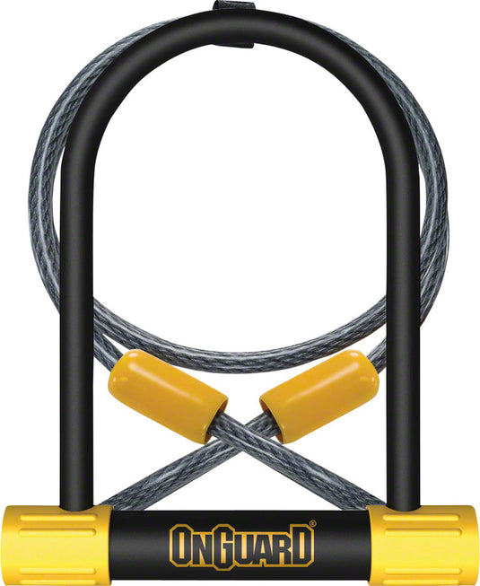 OnGuard BullDog Series U-Lock - 4.5 x 9" Keyed BLK Includes 4' cable bracket