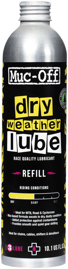 Load image into Gallery viewer, Muc-Off Bio Dry Bike Chain Lube - 300ml Aluminum Refill Bottle
