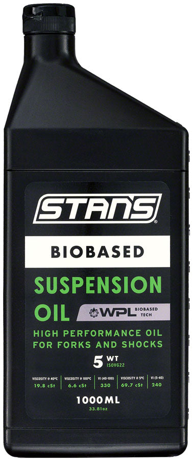 Load image into Gallery viewer, Stan's Biobased Suspension Oil - 5WT 1L
